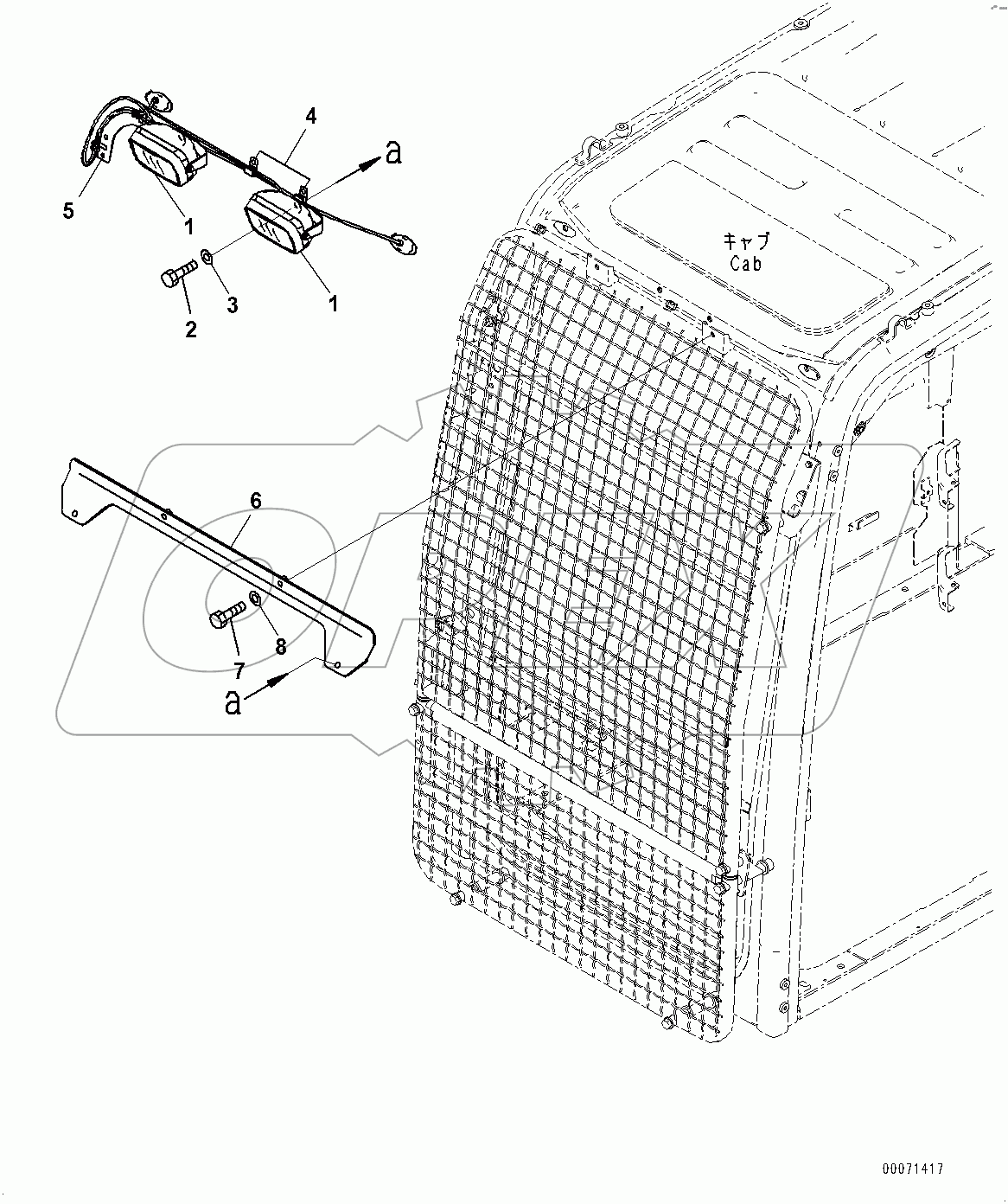  Additional Working Lamp (#100001-)