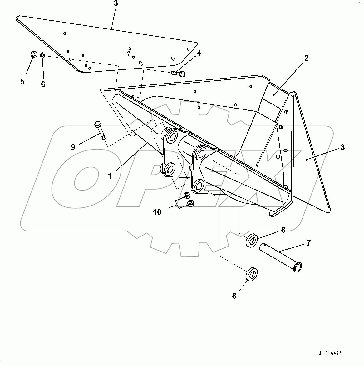  Trapezoidal Bucket,  (#100465-)