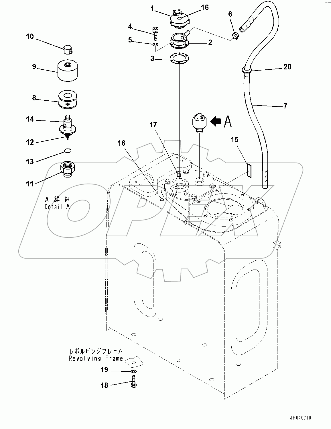  Hydraulic Tank, Breather Mounting (#100001-)