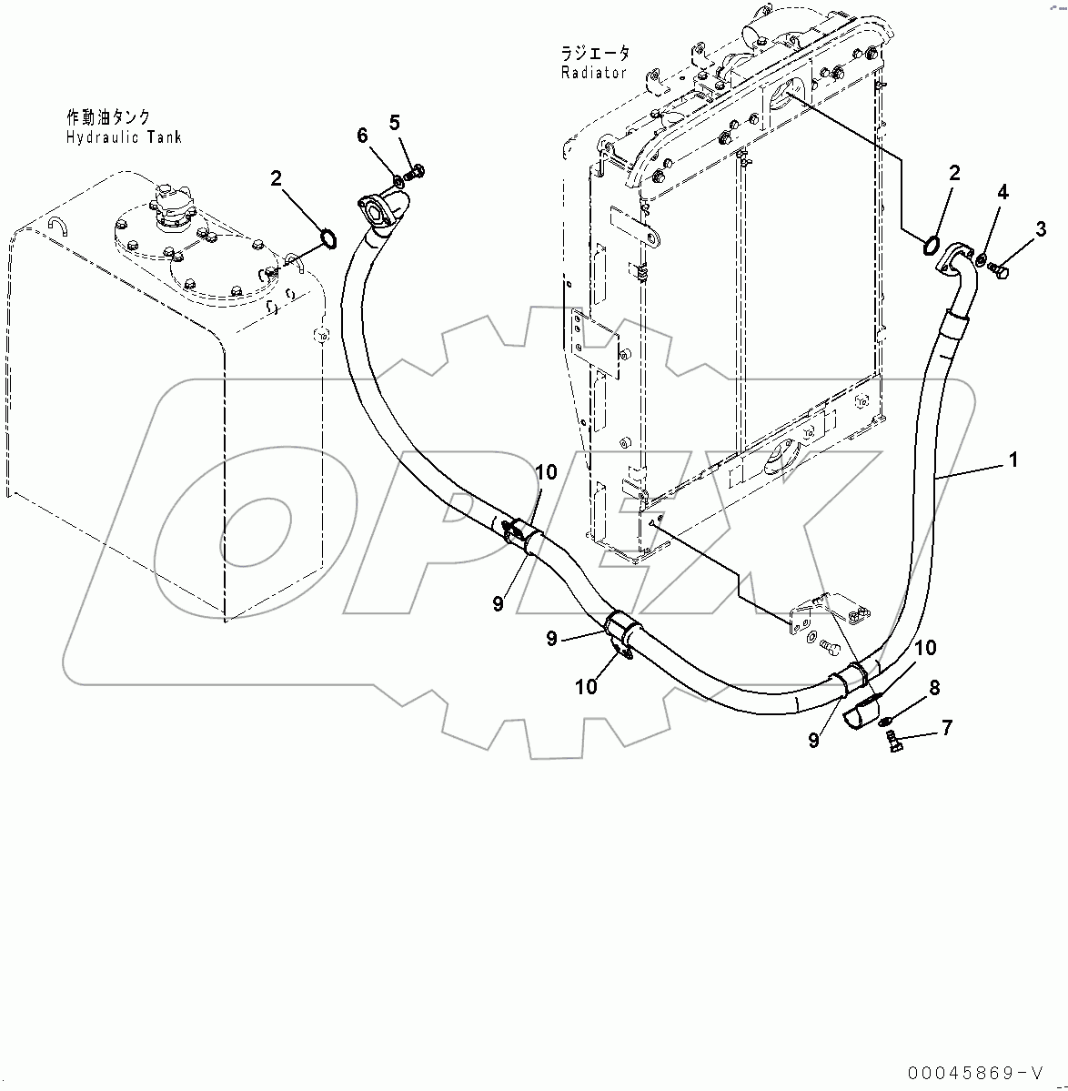  Oil Cooler Piping (#100001-)
