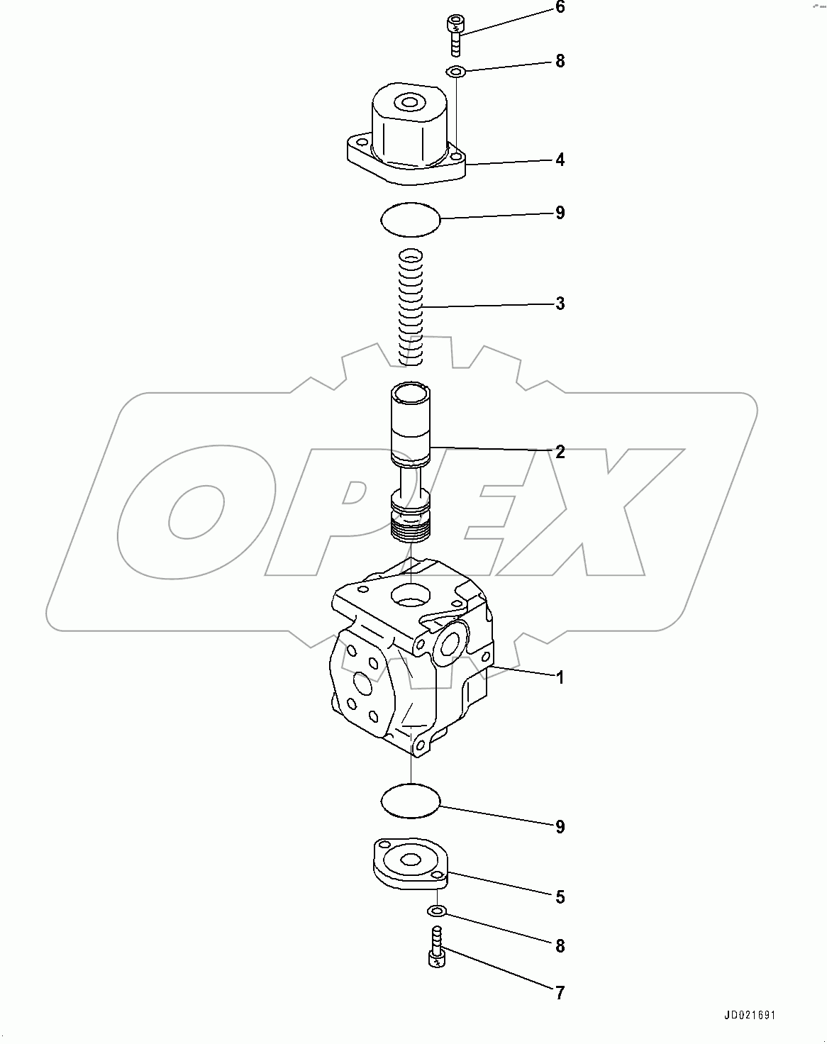  Attachment Piping, Selector Valve (#100001-)