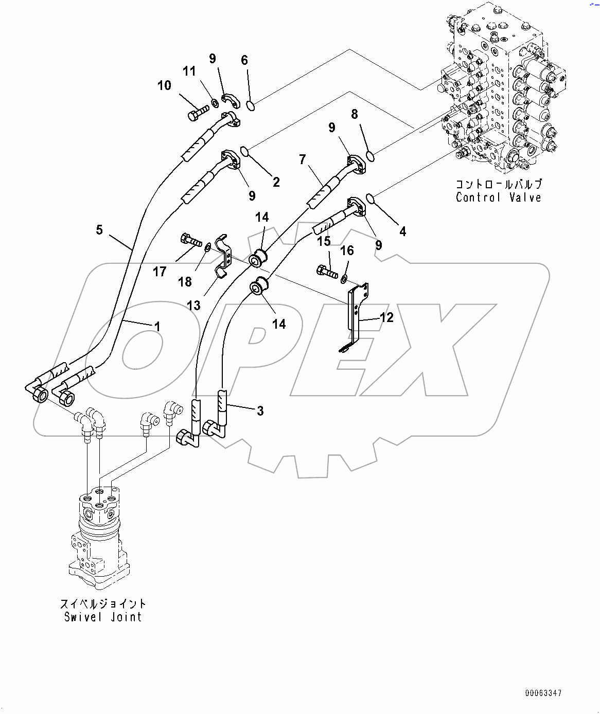  Travel Piping (#100001-)