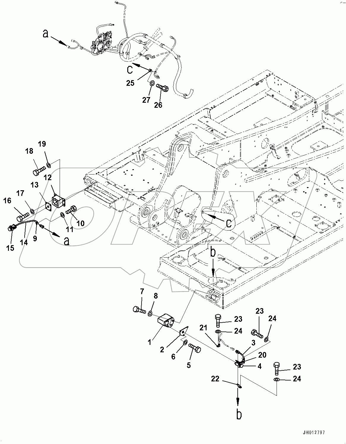  Electric Wiring Harness, Emergency Switch (#100001-)