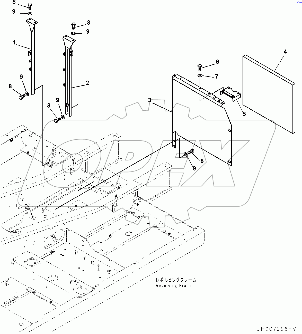  Machine Cab Frame,  (#100001-100012)