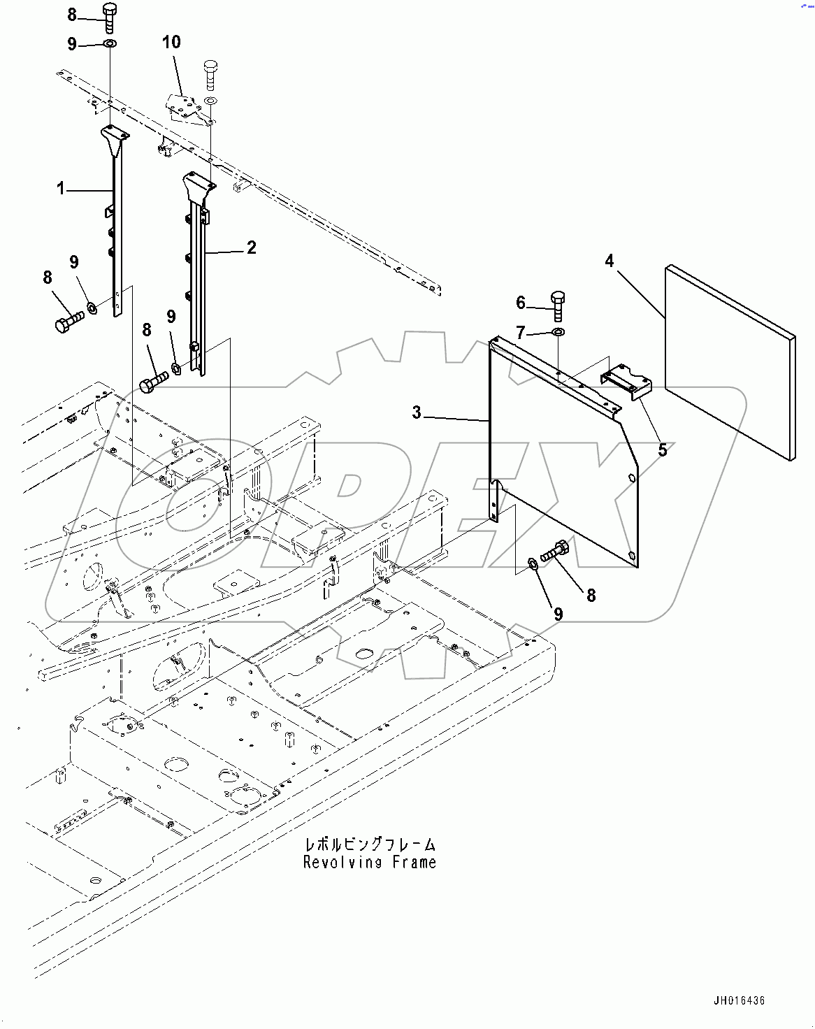  Machine Cab Frame,  (#100013-)