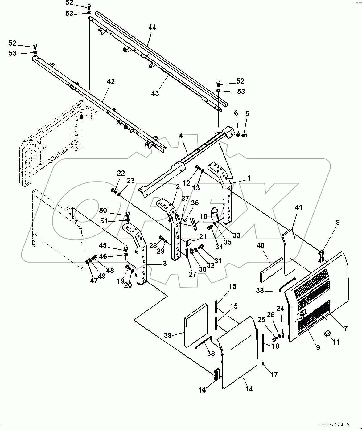  Side Cover L.H. (#100001-)