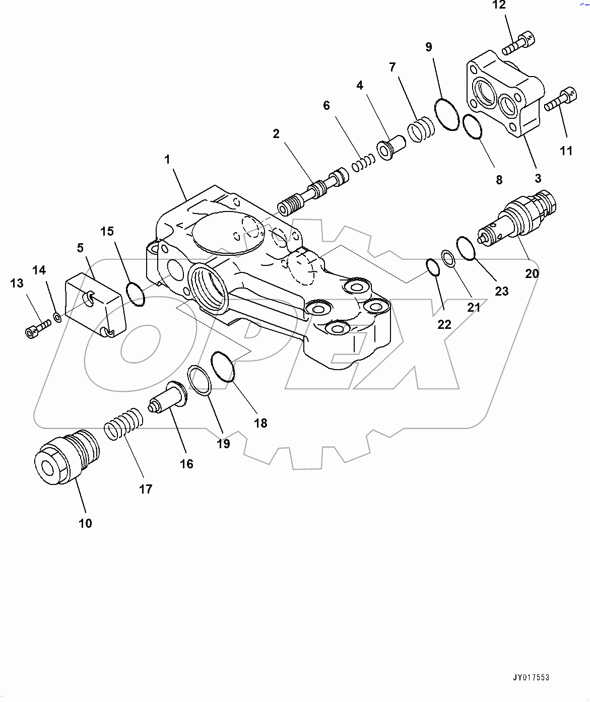  Boom, Arm Anti-drop Valve (#100001-)