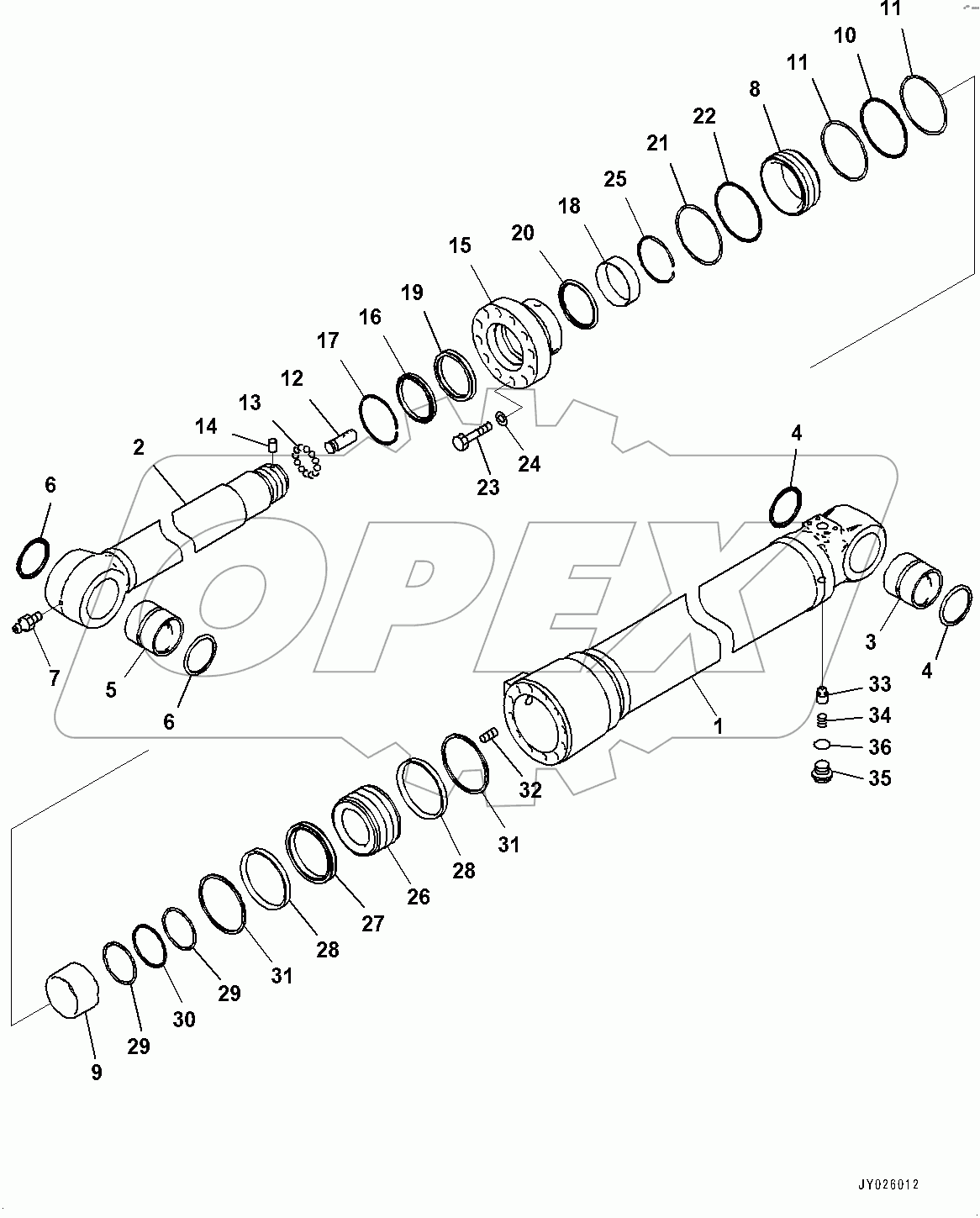  Arm Cylinder (#100001-)