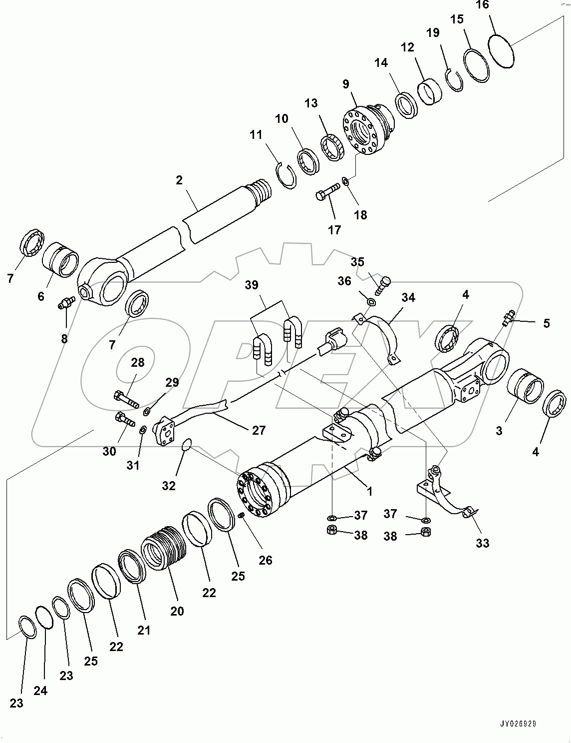  Arm, Bucket Cylinder (#100001-)
