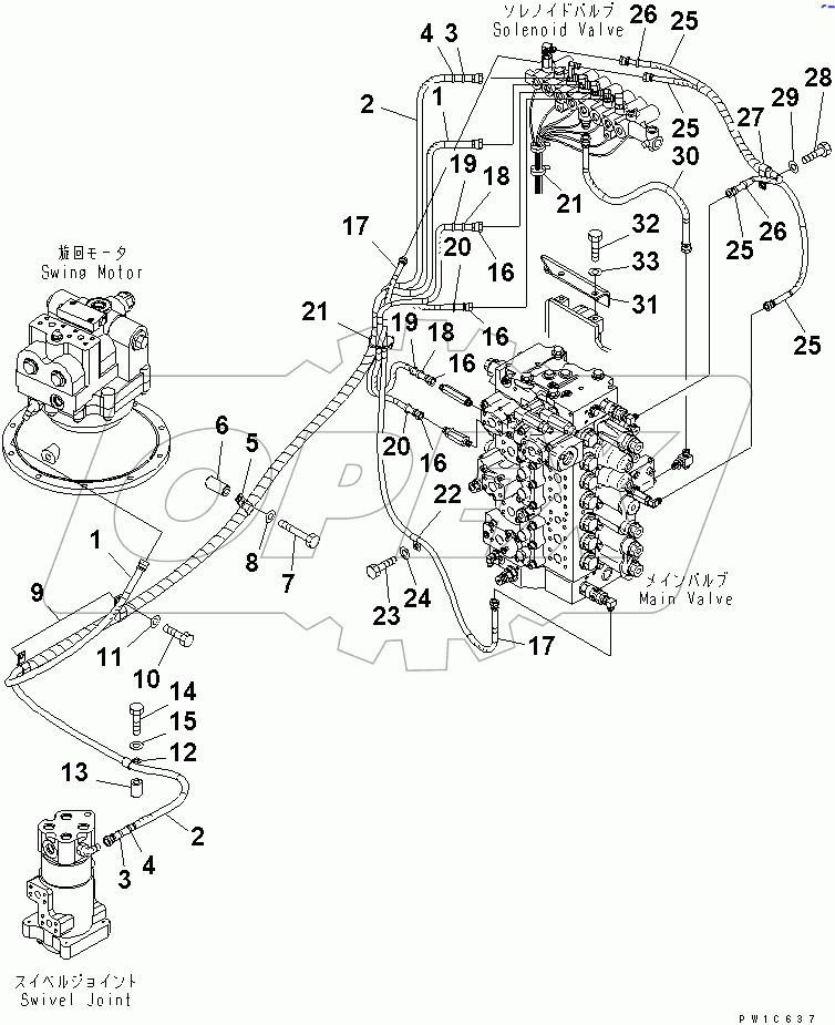  SOLENOID VALVE (HOSE AND BRACKET)