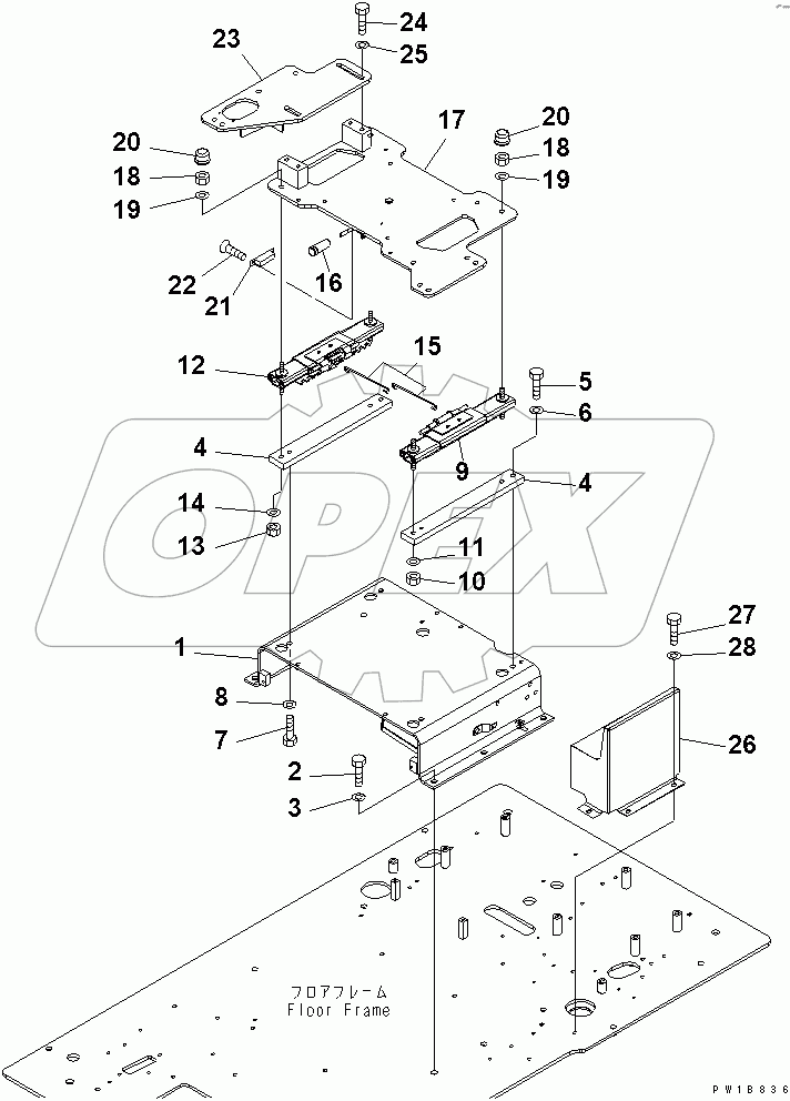  FLOOR FRAME (BASE)(#40001-45000)