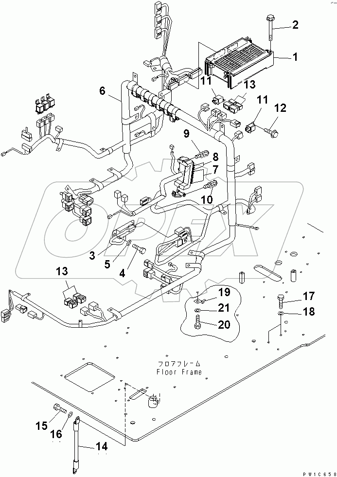  FLOOR FRAME (ELECTRICAL)(#40001-45000)