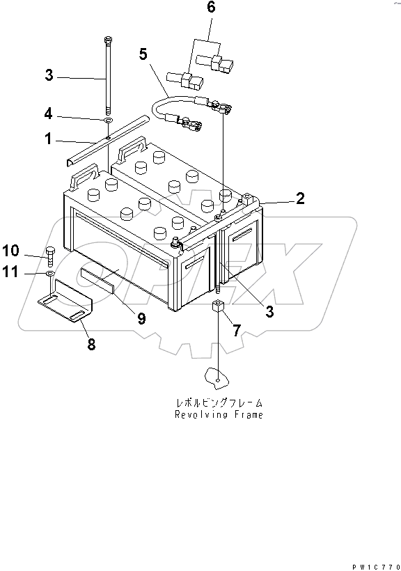  BATTERY MOUNTING PARTS