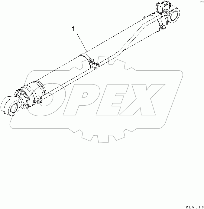  ARM CYLINDER (100 HOURS LUBRICATION INTERVAL)