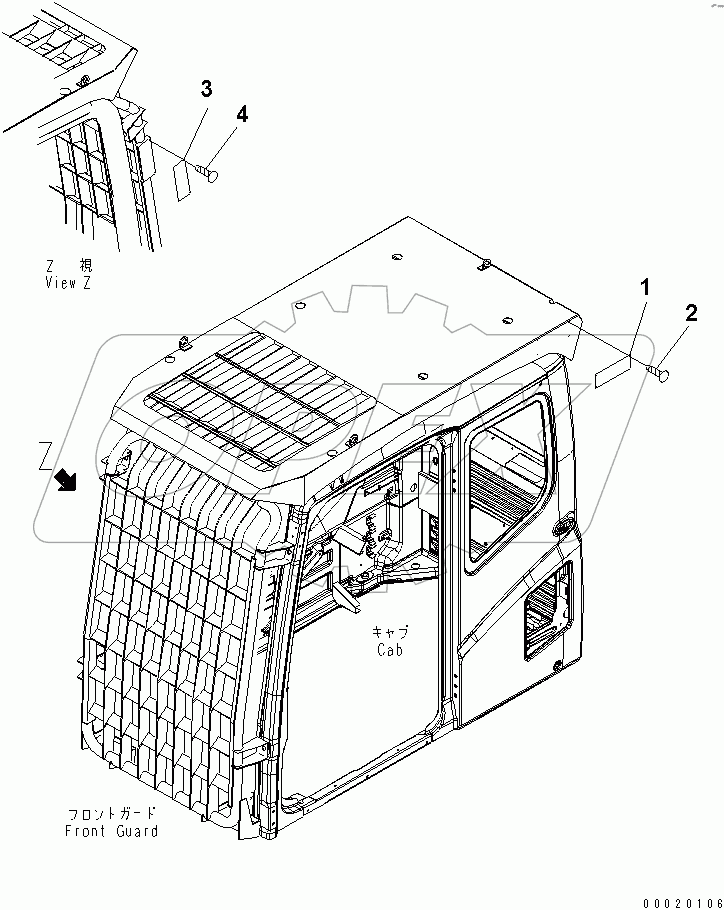  CAUTION PLATE (FOR LV2 GUARD)