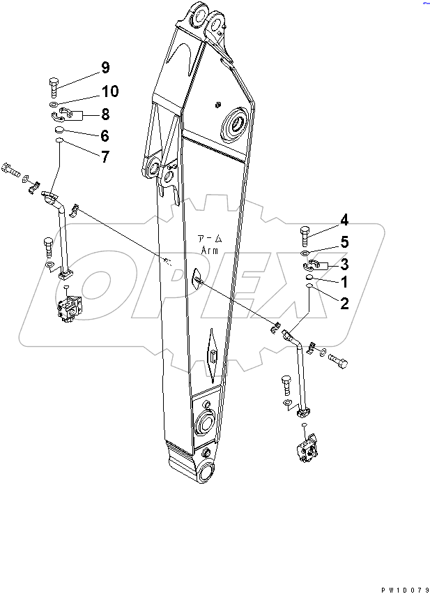 BLIND PARTS (ARM) (1 ACTUATOR)