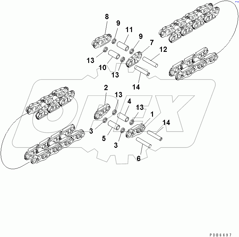  TRACK LINK (90 SET) (SUPPLY PARTS)