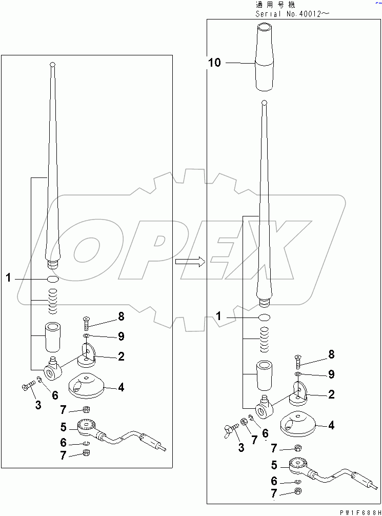  RUBBER ANTENNA(#40001-46931)