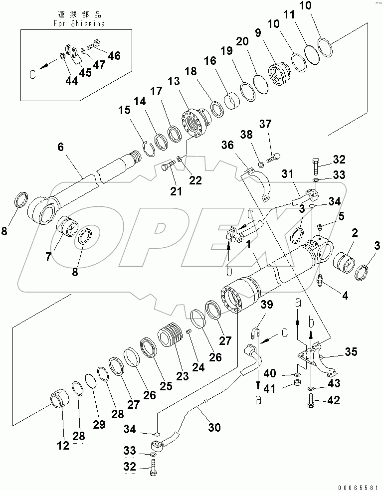  B00M CYLINDER(#46351-)