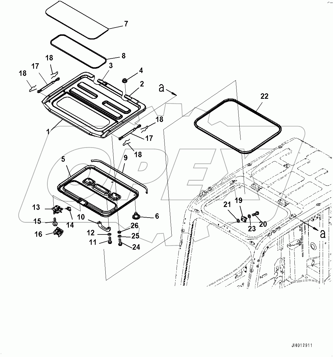  Cab, Roof Ventilator (#80001-)