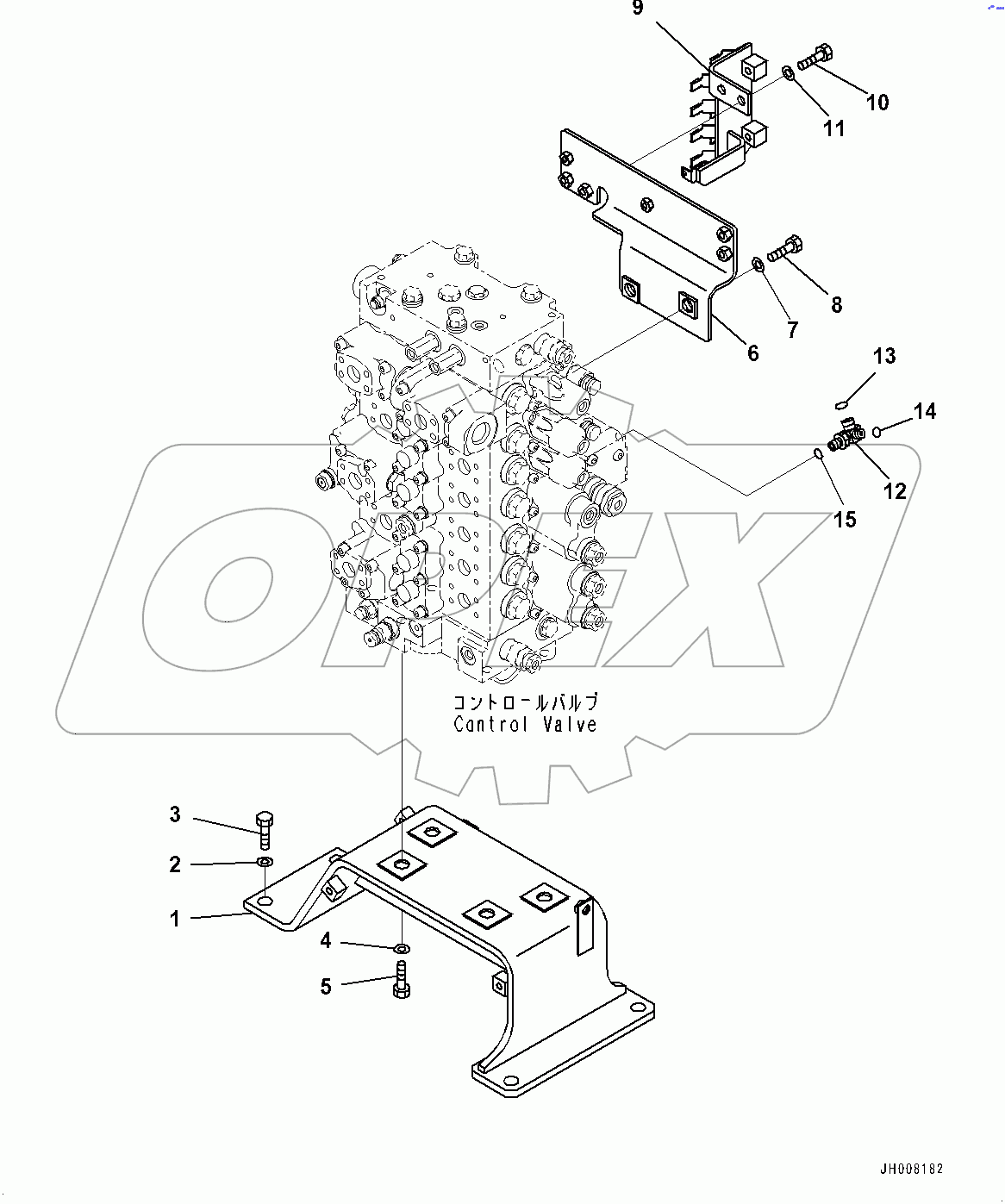  Control Valve, Valve Bracket (#80001-)