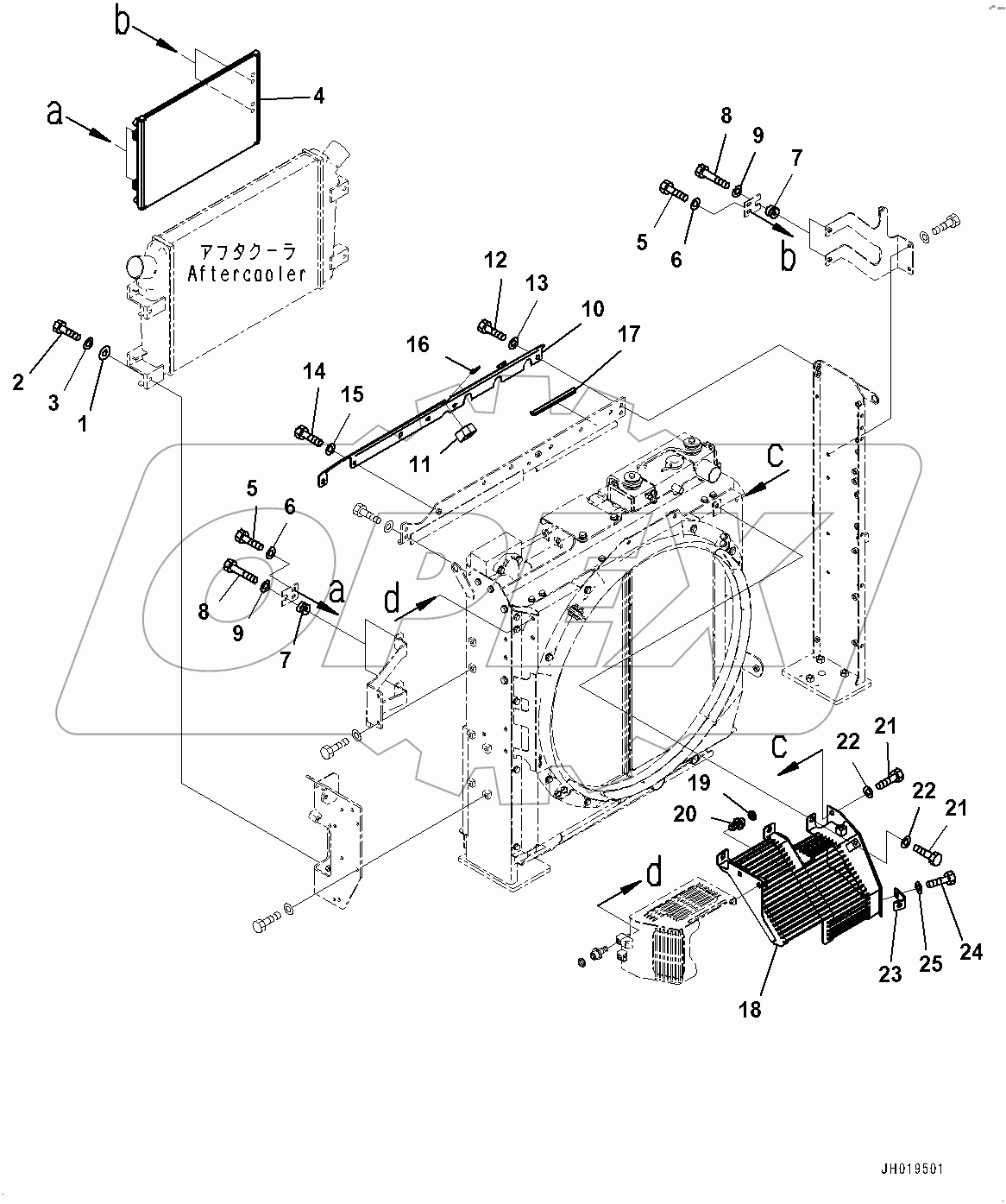  Cooling System, Aftercooler and Condenser (#80699-)
