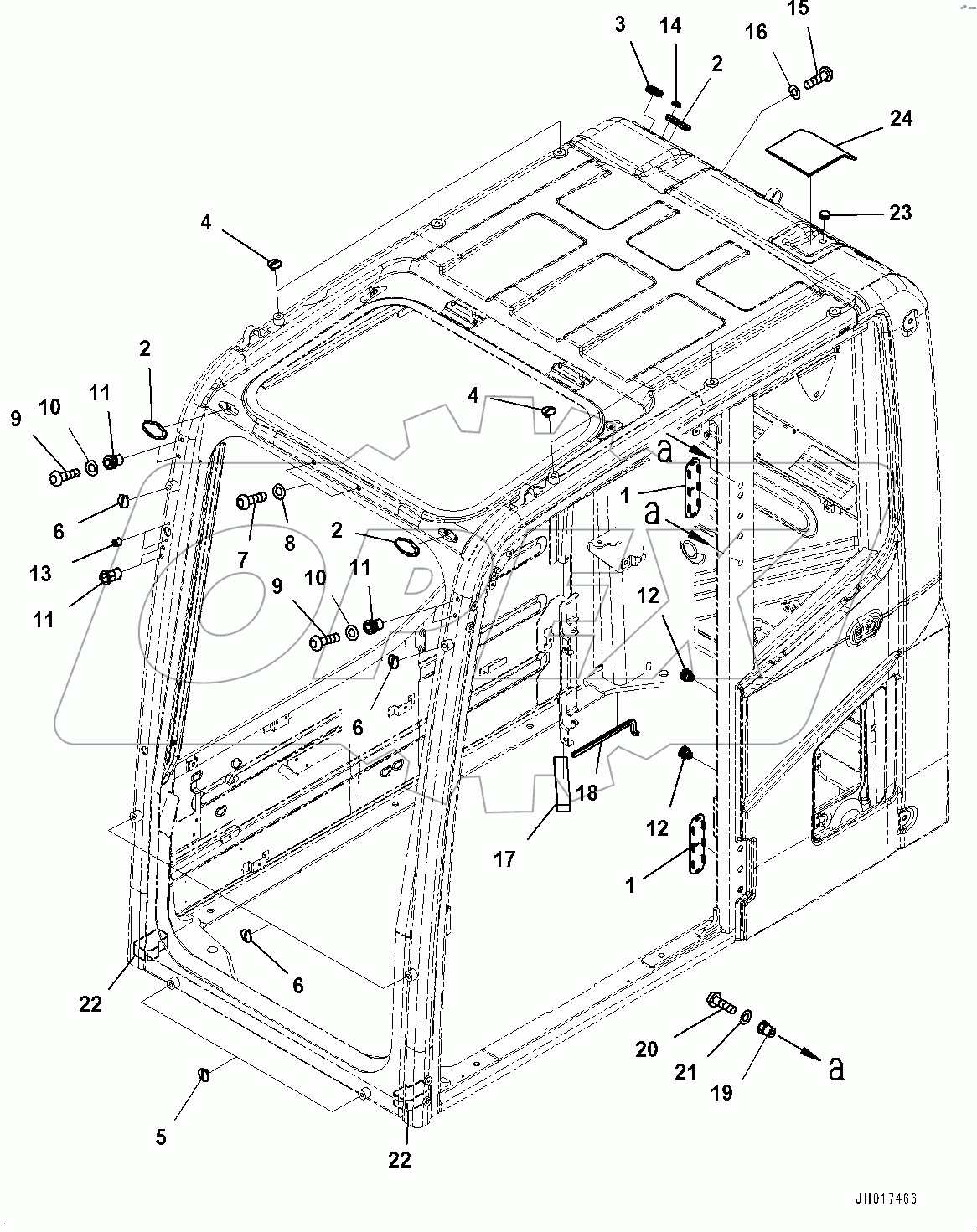  Cab, Plug and Outside Seal (#80470-)