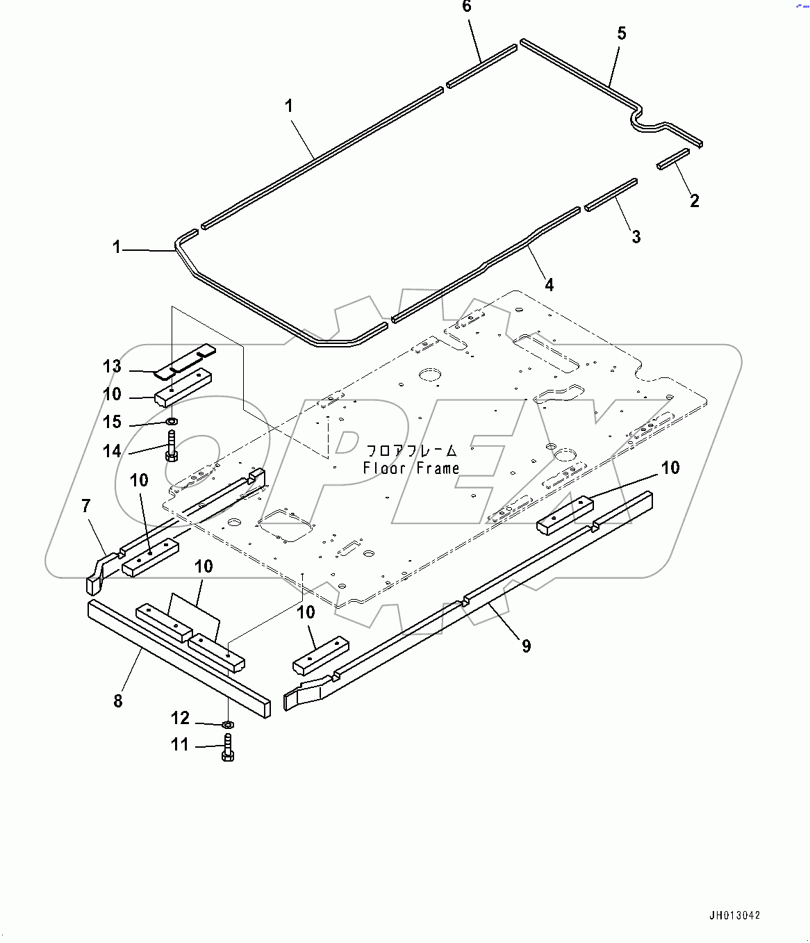  Cab, Floor, Seal (#80001-80565)