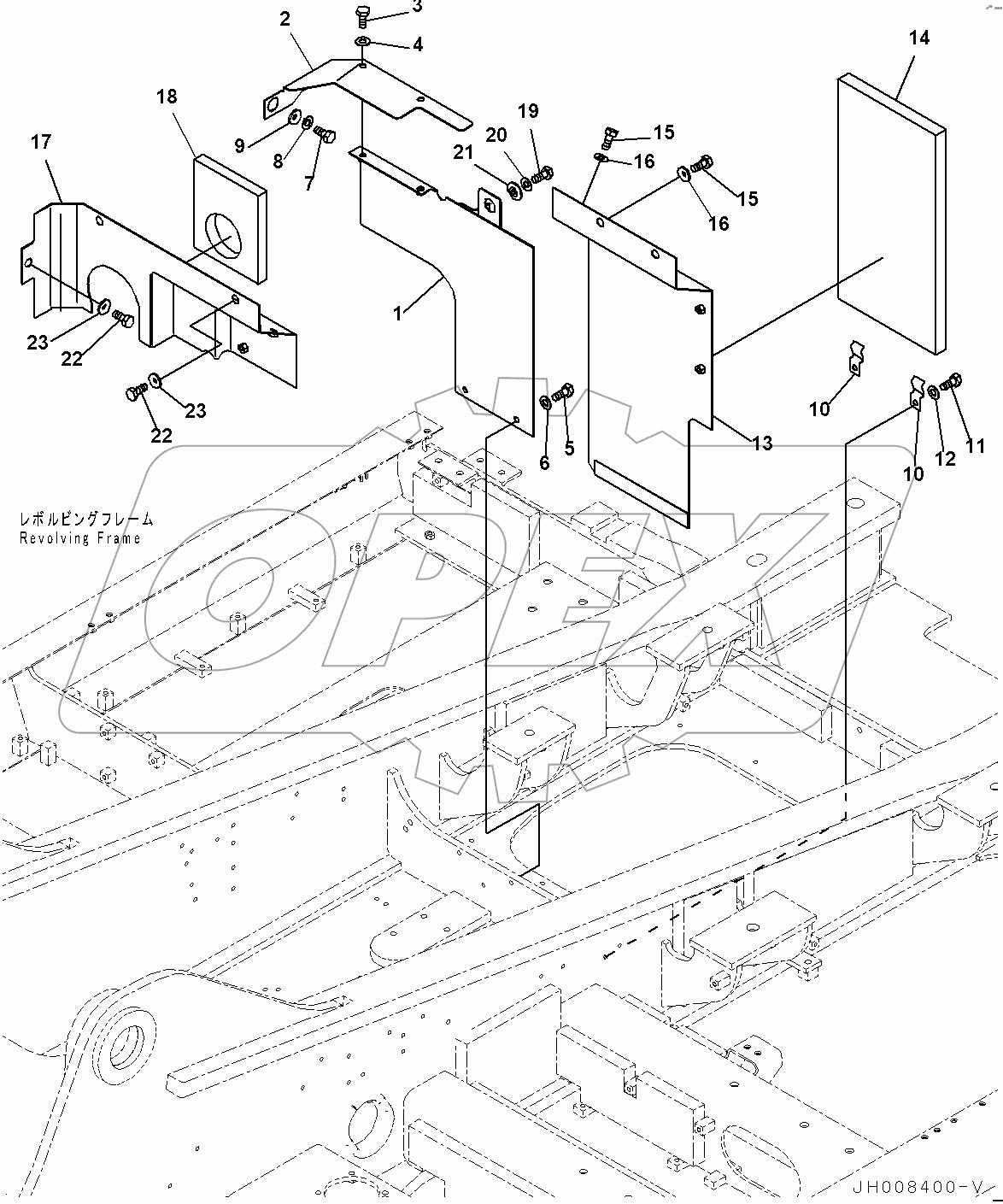  Machine Cab Partition, (1/2) (#80001-)