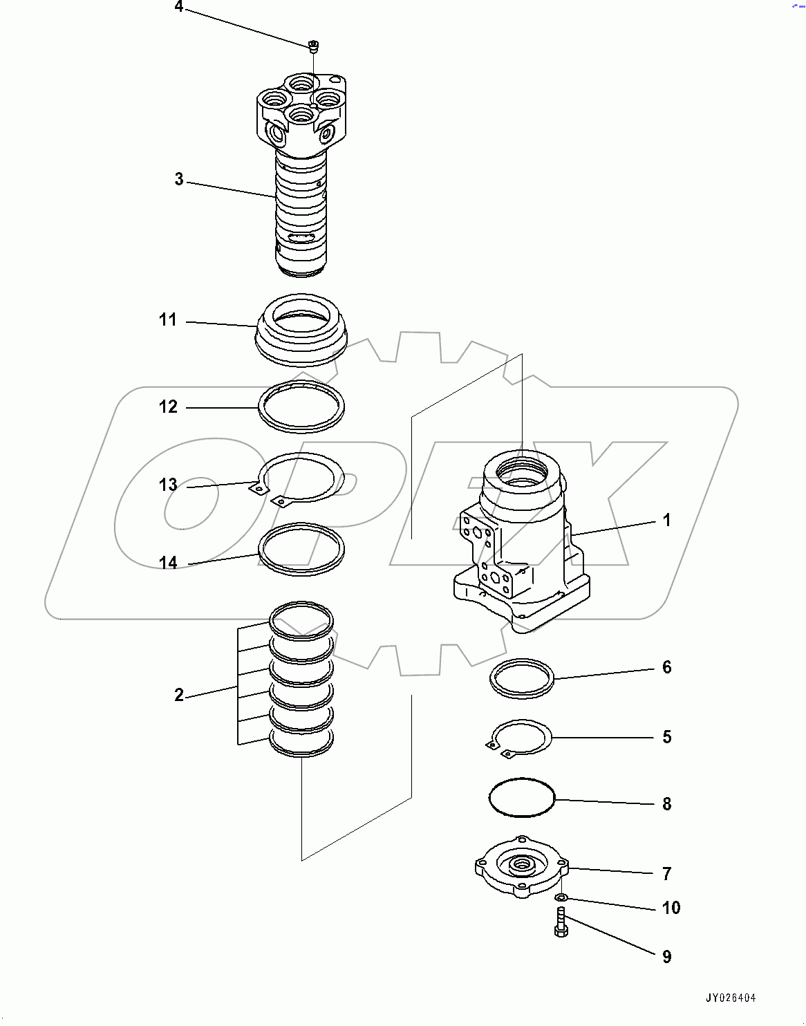  Swivel Joint, Inner Parts (#80075-)