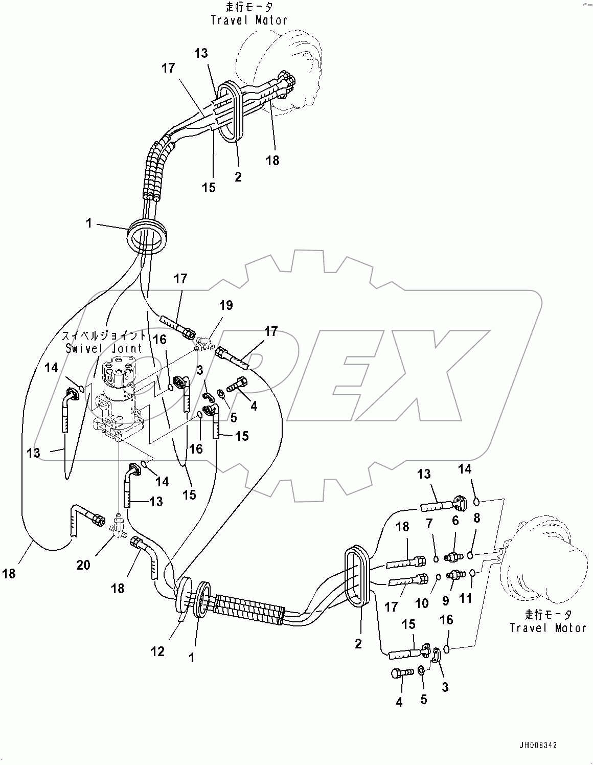  Travel Piping (#80001-)