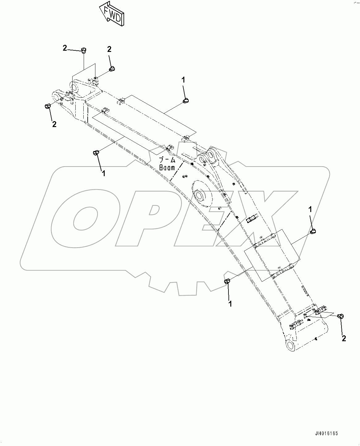  Boom, Attachment Plug (#80001-)