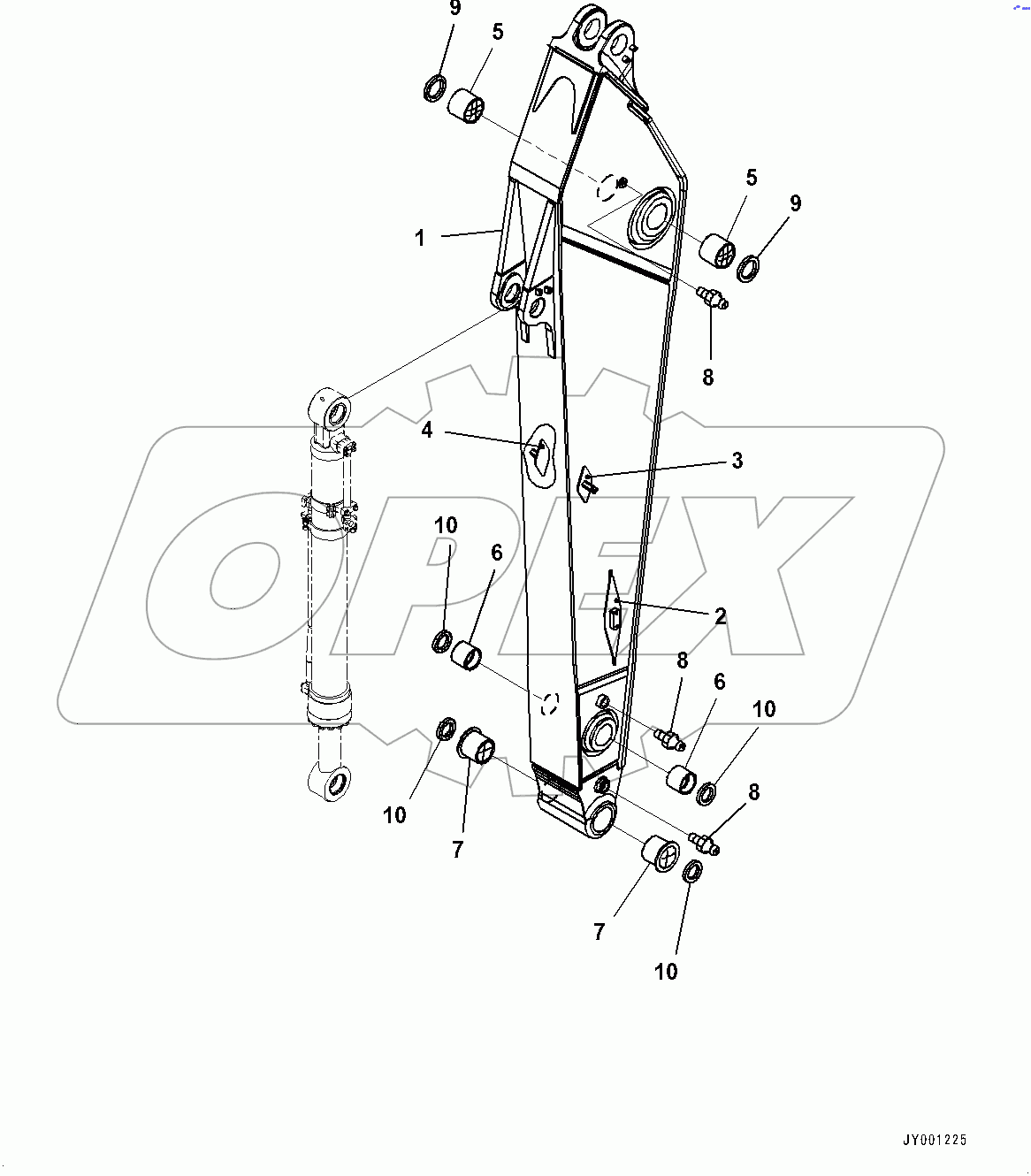  Arm, Arm and Bushing (#80001-)