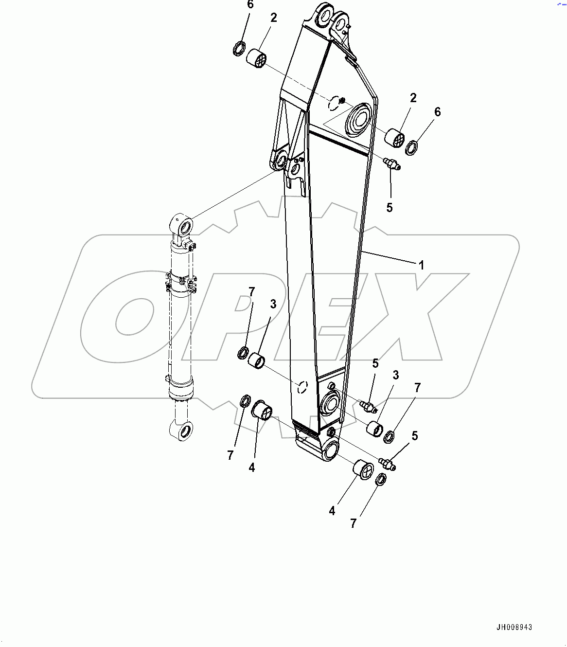  Arm, Arm and Bushing (#80001-80004)