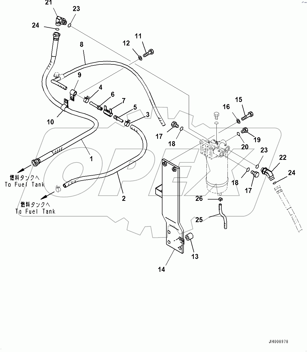  Fuel Piping, Hose (#80001-)