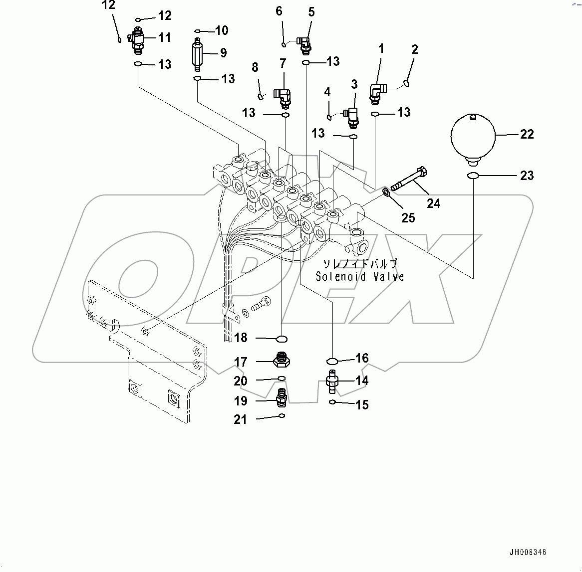  Solenoid Valve, Related Parts (#80001-)