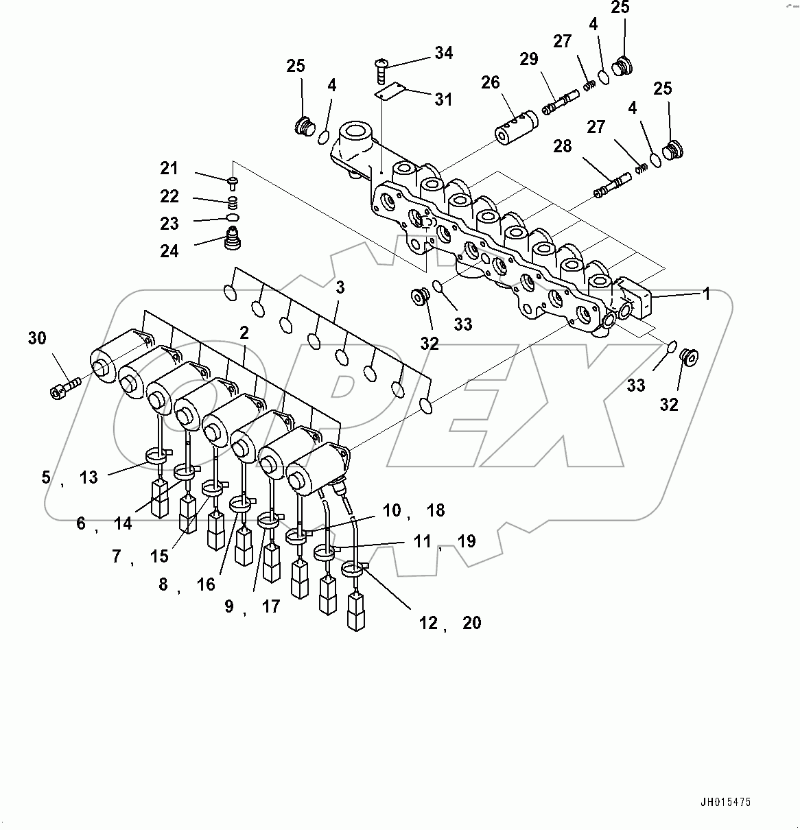  Solenoid Valve, Inner Parts (#80001-)
