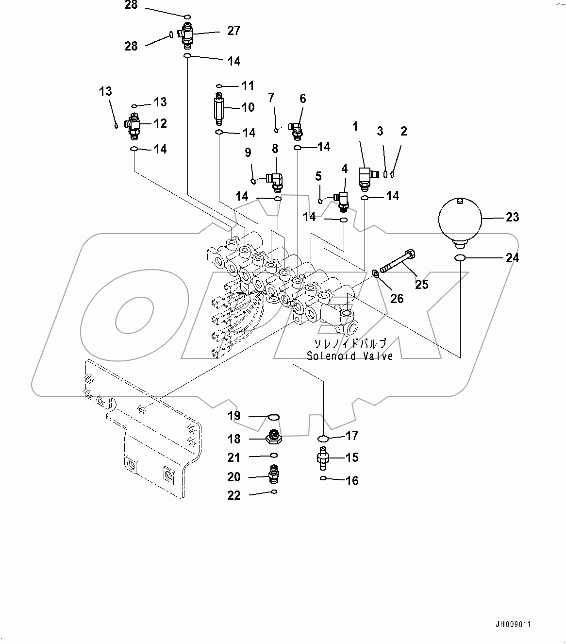 Solenoid Valve, Related Parts (#80001-)