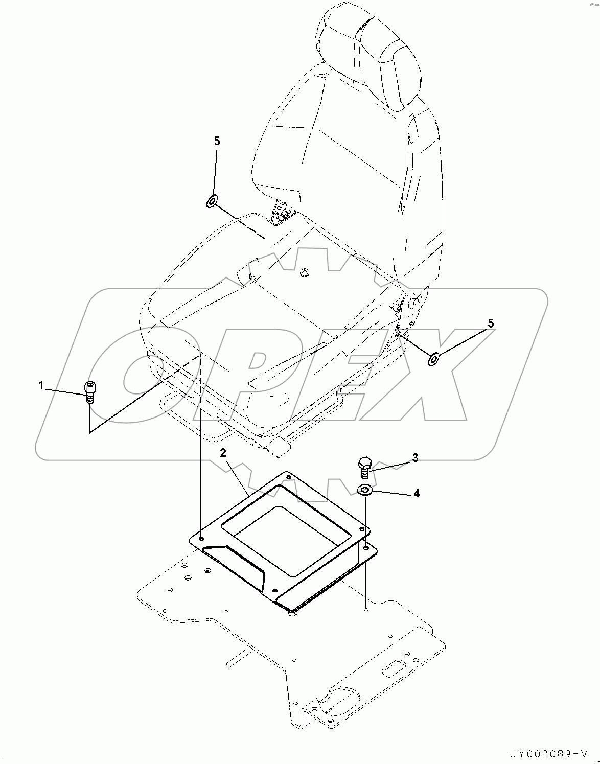  Operator's Seat, Bracket (#80001-)