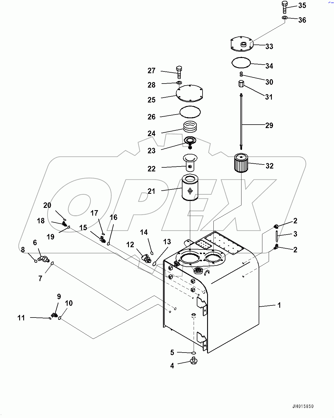  Hydraulic Tank, (1/2) (#80002-)