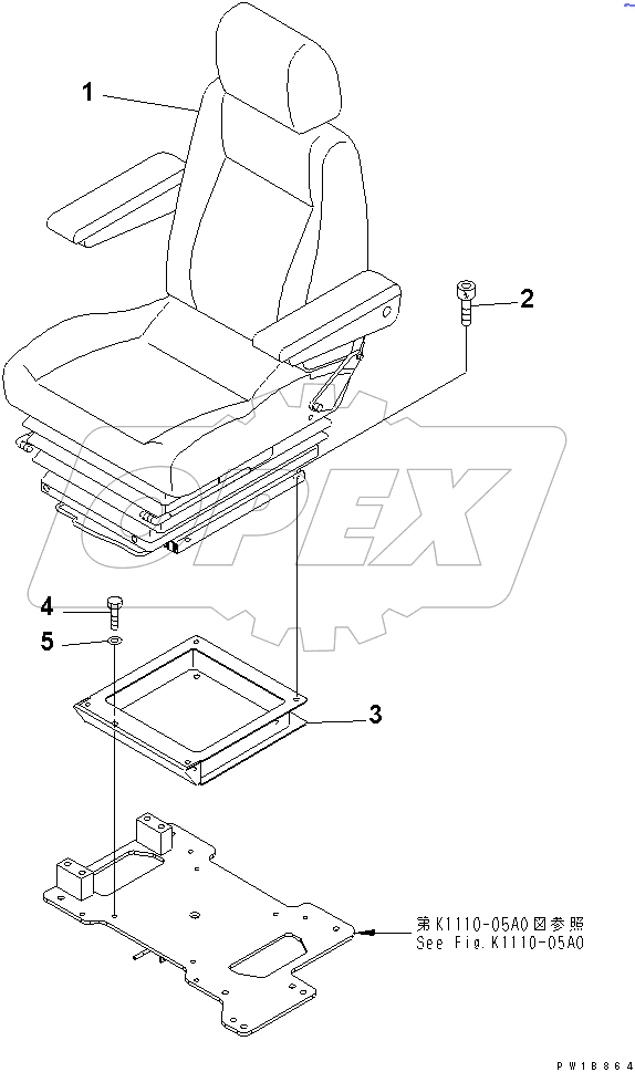  OPERATOR'S SEAT (FABLIC)