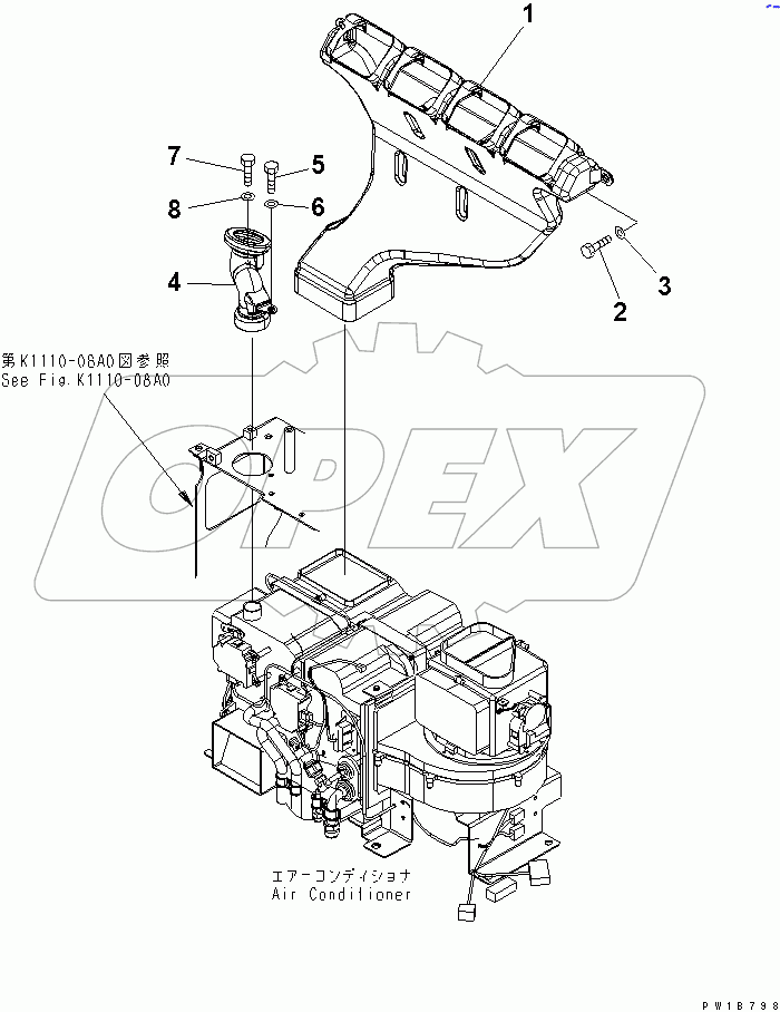  AIR CONDITIONER (REAR DUCT)(#40001-45000)