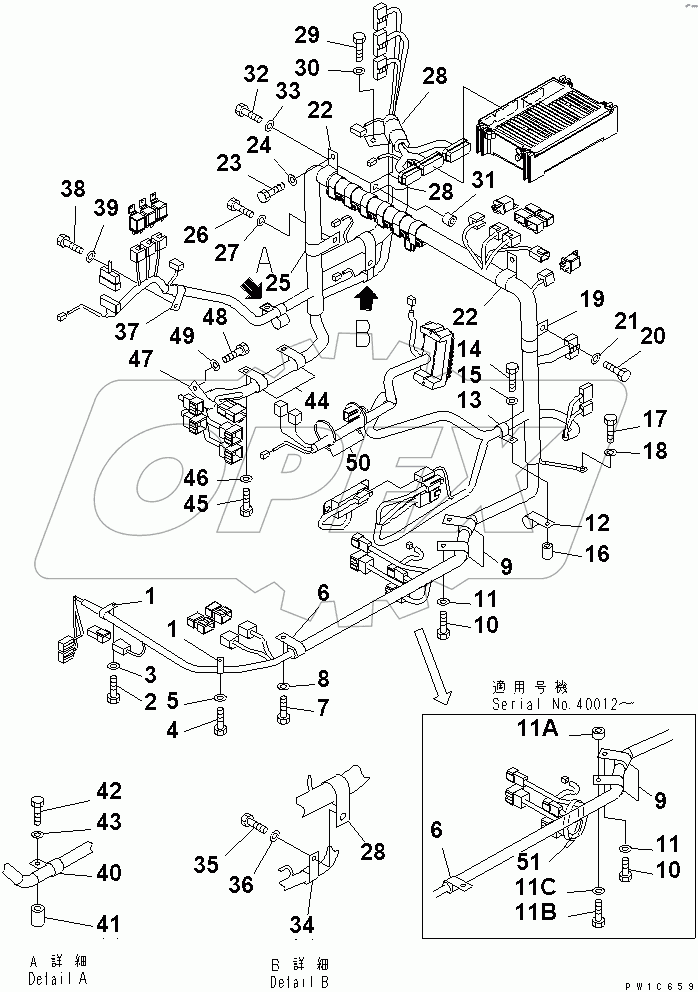  FLOOR FRANE (CLIP)(#40001-45000)