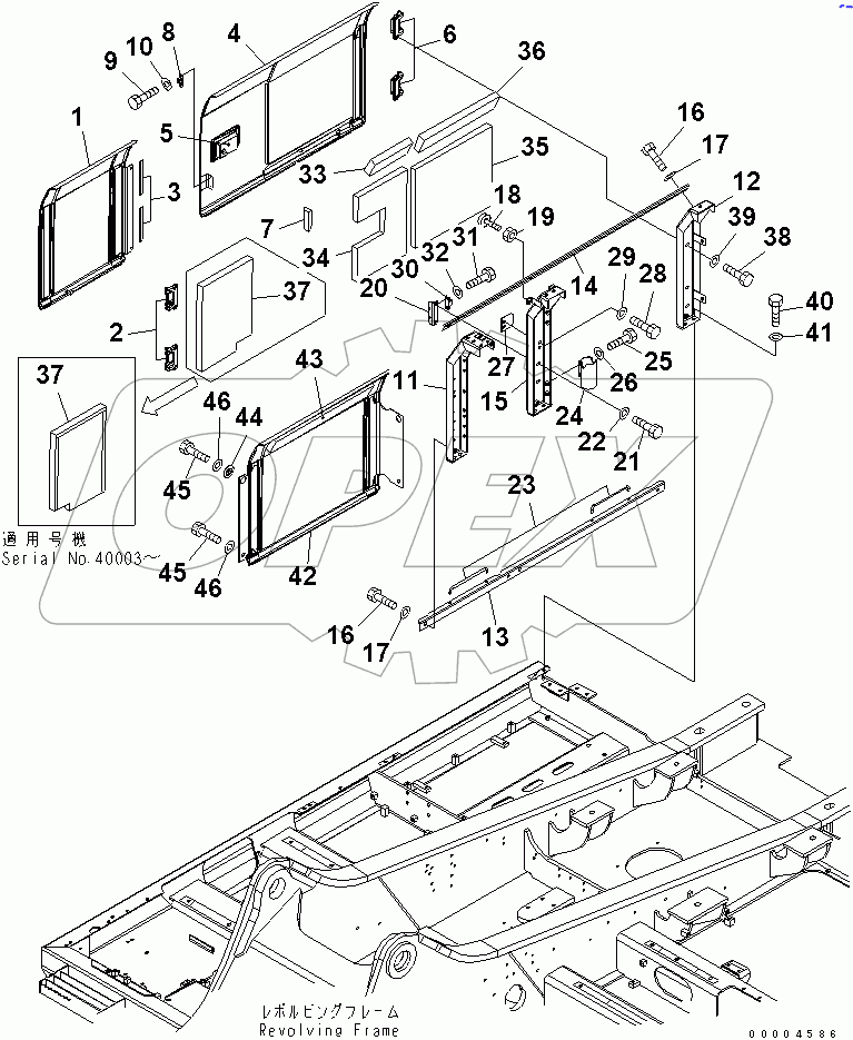  SIDE COVER (R.H.) (MACHINE CAB)