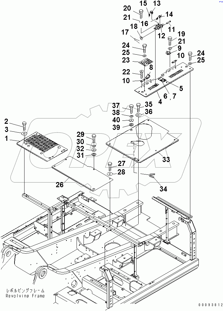  COVER (UPPER) (MACHINE CAB)(#47632-)