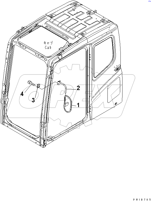  REARVIEW MIRROR L.H. (SINGLE)