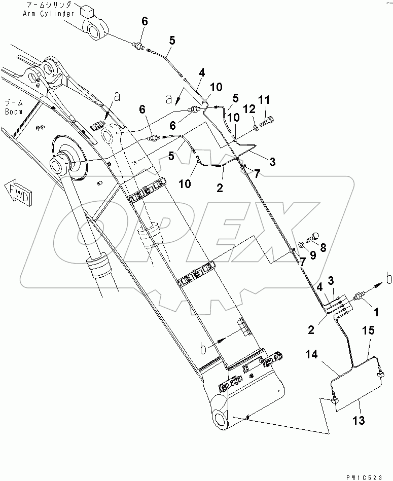  BOOM (LUBRICATION PIPING)