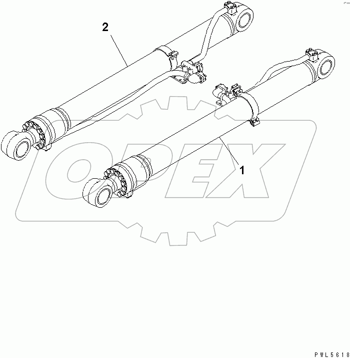  BOOM CYLINDER (500 HOURS LUBRICATION INTERVAL)