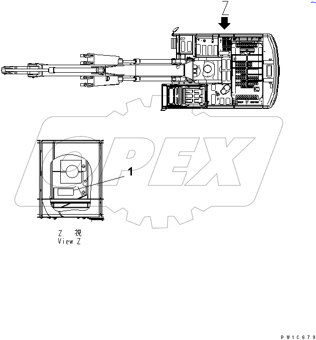  PLATE (AIR CLEANER DOUBLE ELEMENT) (ARABIC)