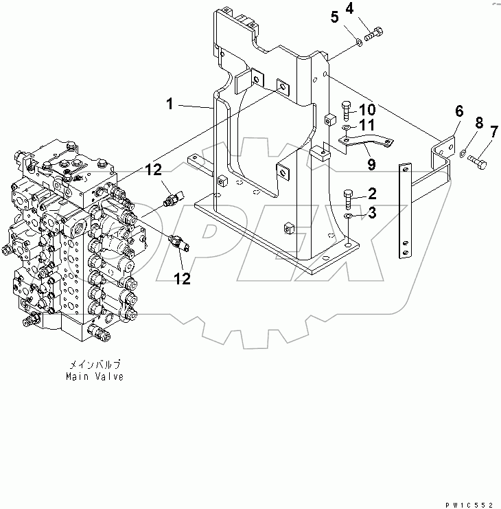  MAIN VALVE (VALVE BRACKET)